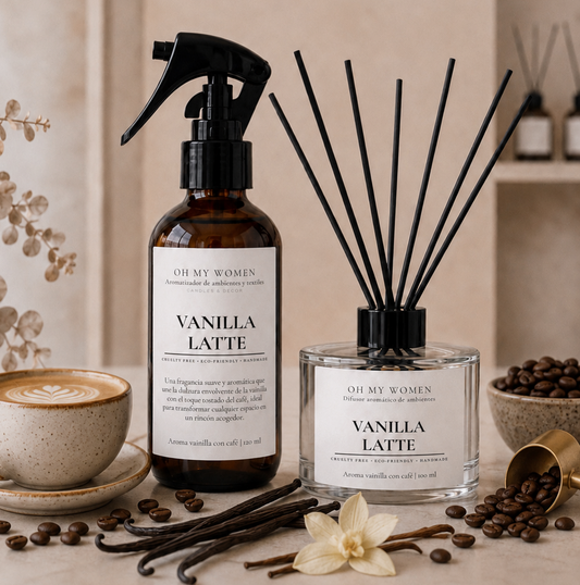 Pack Vanilla Latte - Home Spray + Difusor de varillas