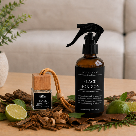 Pack Black Horizon - Home Spray + Difusor de Auto