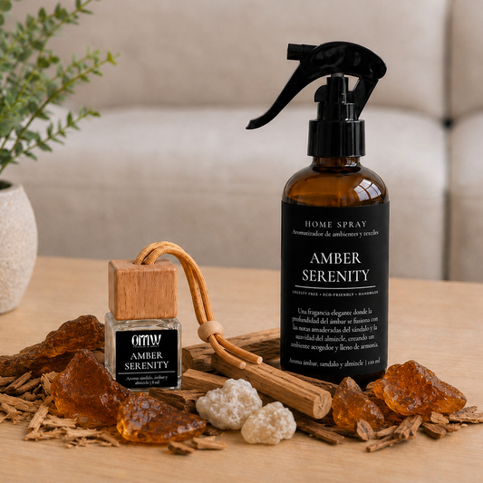 Pack Amber Serenity - Home Spray + Difusor de auto