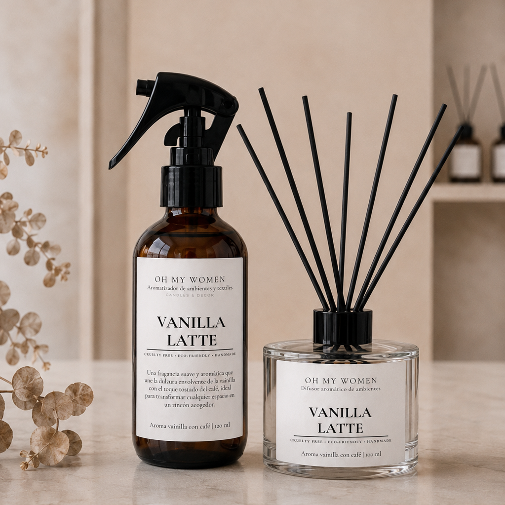Pack Vanilla Latte - Home Spray + Difusor de varillas