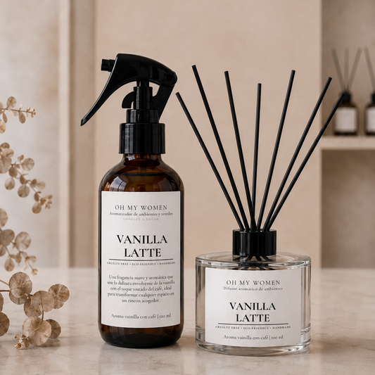Pack Vanilla Latte - Home Spray + Difusor de varillas