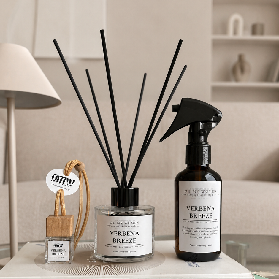 Pack Esencial - 3 productos Home Spray + Difusor de varillas + Difusor de Auto